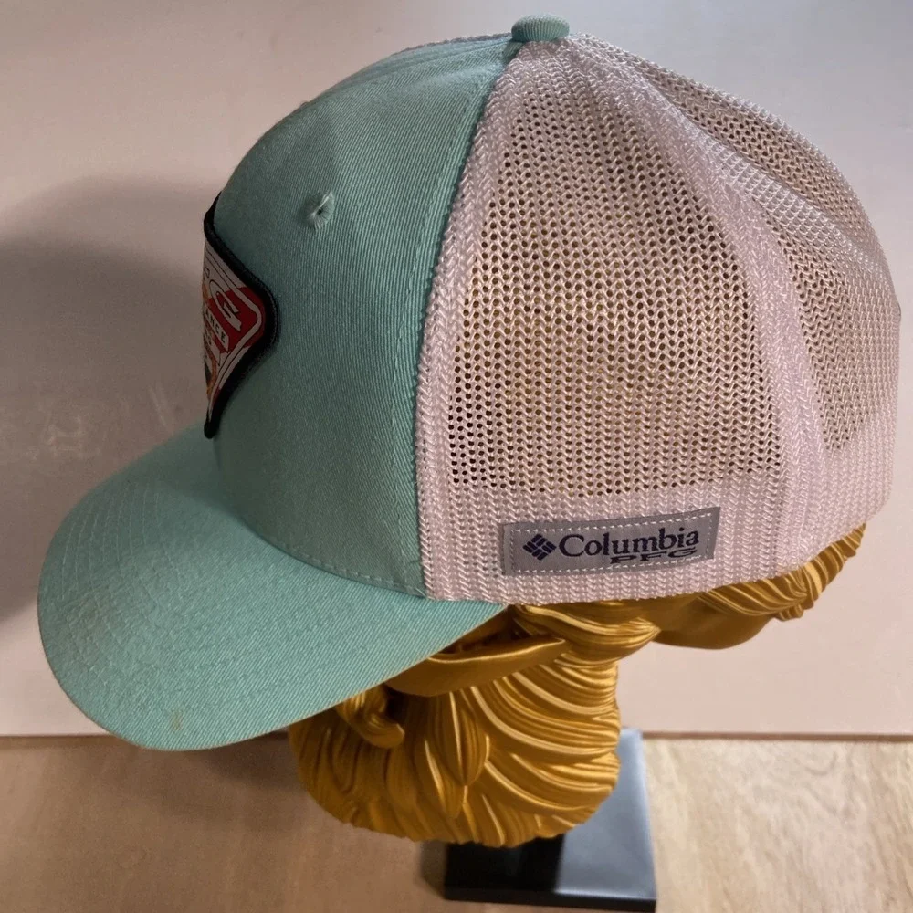 PFG Performance Fishing‎ Gear Fitted Trucker Hat Teal S/M Colorblock Columbia